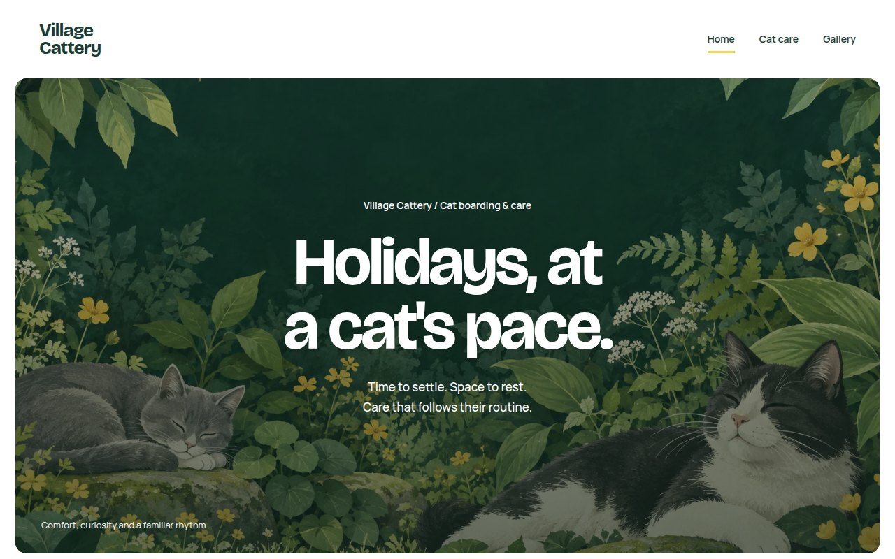 Village Cattery website